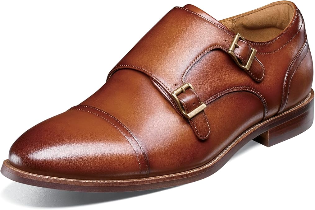 Florsheim Mens Ruvo Cap Toe Double Monk Oxford
