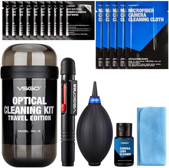 VSGO DKL-15 Professional Cameras Cleaning Kit, 19-in-1
