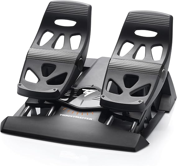 国内正規品Thrustmaster スラストマスター フライトコントローラー TFRP T.Flight Rudder Pedals ジョイスティック用ラダーペダル Microsoft Flight Simulator Hotas 4 PC PS4 対応 市販すべてのジョイスティック対応