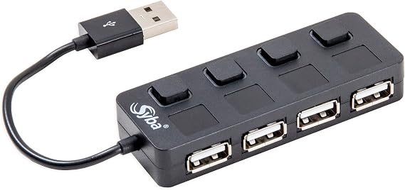 Connectland CL-U2MNHUB-4B 4 Ports USB V2.0 Mini Hub (Black)