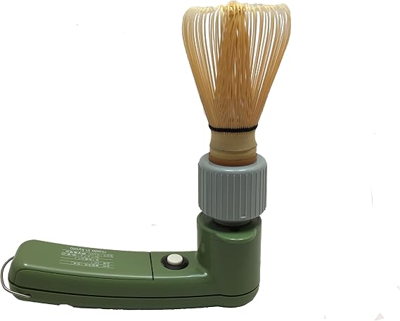 CHARAKU, Japanese Handheld Electric Matcha Whisk/Frother with Bamboo Chasen Made in Japan