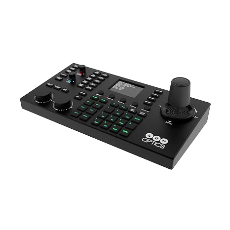 PTZOptics SuperJoy NDI, IP and Serial PTZ Camera Joystick Controller with Large LCD Screen, Basic Plus and Matrix Modes | Large LCD screen, basic plus and matrix modes