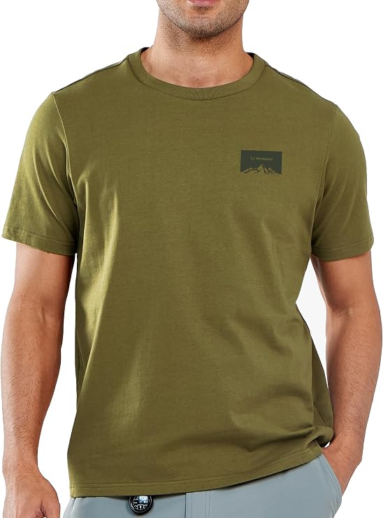 NORTHYARD Mens Heavyweight Cotton T-Shirts Casual Short Sleeve Graphic