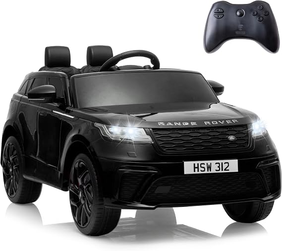TOBBI 12V Electric Ride On Car for Kids Licensed Land Rover w/Remote,Black