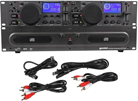 Gemini CDX2250 Dual 2U CD/Mp3 Mobile Player