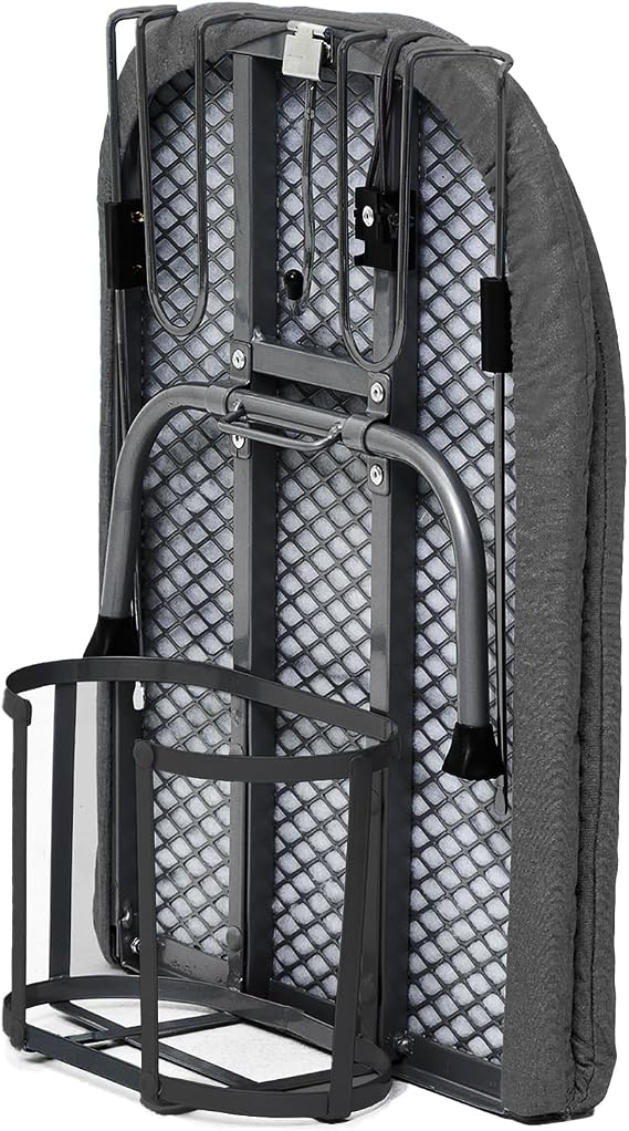 RAINHOL Black Foldable Tabletop Ironing Board with Iron Holder