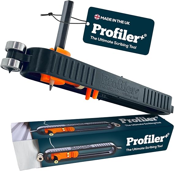 Profiler+ Multifunction Scribing Tool Adaptable to Any Marker, Ultimate Precision Contour Scribe Tool for Accurate Woodworking, Cabinets, Flooring, and Carpentry