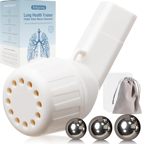 Breathing Trainer - Adjustable Airflow Resistance, Non-Measuring Respiratory Exercise Device, Includes Dual Functionality for General Respiratory Support
