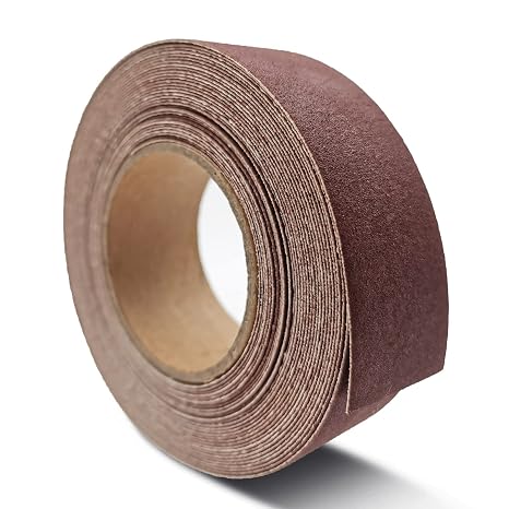 Sandpaper Roll 1'' x 20' Various Grit Options Easy-to-Trim Minimum Waste Good Choice of Sandpaper for Metal Polishing, Woodworking, Jewelry DIY, Home Improvement, Automotive Sanding (600-Grit)