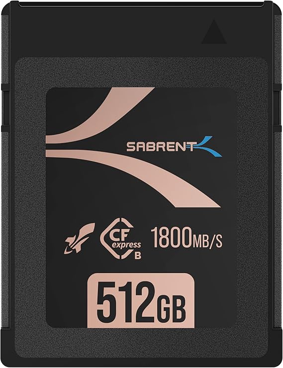 SABRENT Rocket CFX PRO 512GB CFexpress Type B Memory Card R1800MB/s W1700MB/s [CF-XXIT-512]