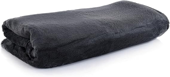 Mintra Home Throw Blanket for Couch, Soft Polyester Fleece Blanket, Cozy Lightweight Fuzzy Fall Decor Throw Blankets for Bed/Bed Cover/Couch Cover, 51 x 60 (XS, Black)