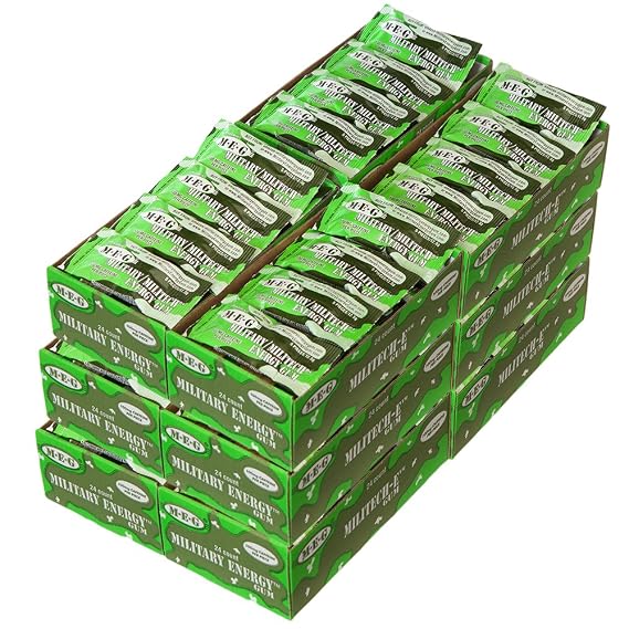 MEG - Military Energy Gum | 100mg of Caffeine Per Piece + Increase Energy + Boost Physical Performance + Spearmint (1,440 Count)