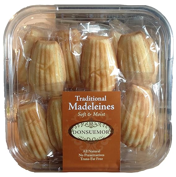 Donsuemor Traditional Madeleines - 28 Individually Wrapped - 28 Oz Total