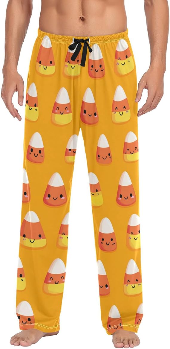 Fisyme Mens Pajama Pants Men's Pajama Bottoms Soft Sleep Lounge Pj Pants with Pockets