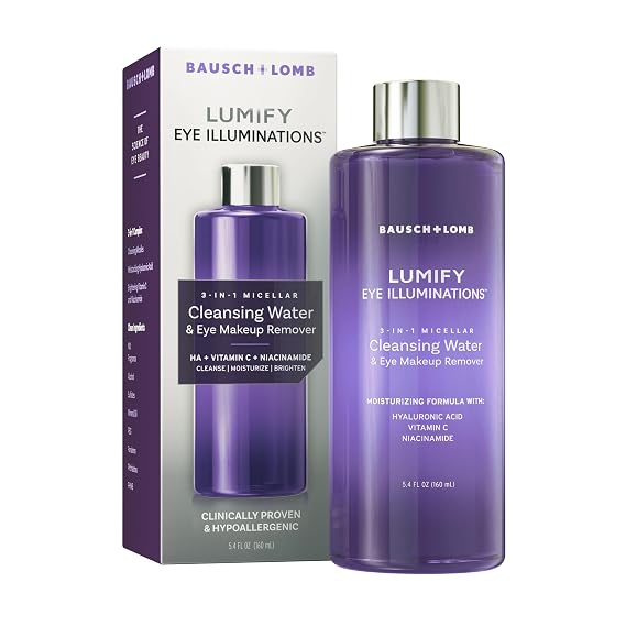 LUMIFY Eye Illuminations 3-in-1 Micellar Water & Makeup Remover 5.4 FL OZ