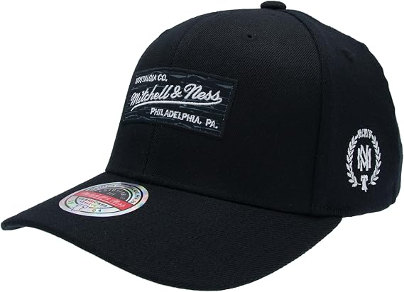 Mitchell & Ness Heather Box Logo Classic Red Snapback - OB
