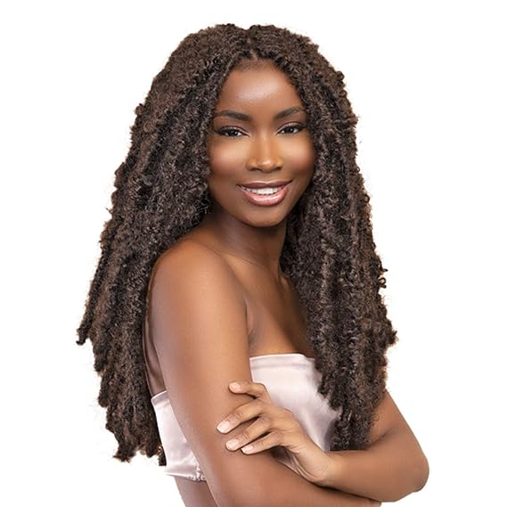 Janet Collection Crochet Braids Nala Tress Butterfly Locs 24"(SLIM) (1-pack, OET1B/27)