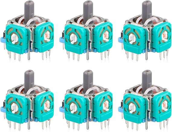 EEEKit 6PCS Joystick Module Sensor: 3D Analog Thumb Stick Replacement Kit