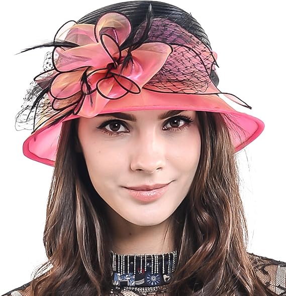 Sweet Cute Cloche Oaks Church Dress Bowler Derby Wedding Hat Party S606-A