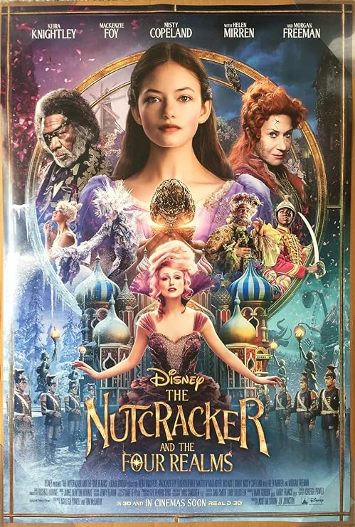 Movie Poster THE NUTCRACKER AND THE FOUR REALMS 2 Sided ORIGINAL INTL FINAL 27x40