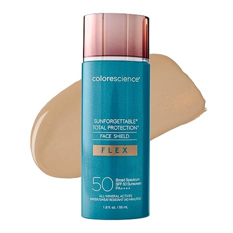Colorescience Total Protection Face Shield Flex SPF 50 Zinc Oxide Formula