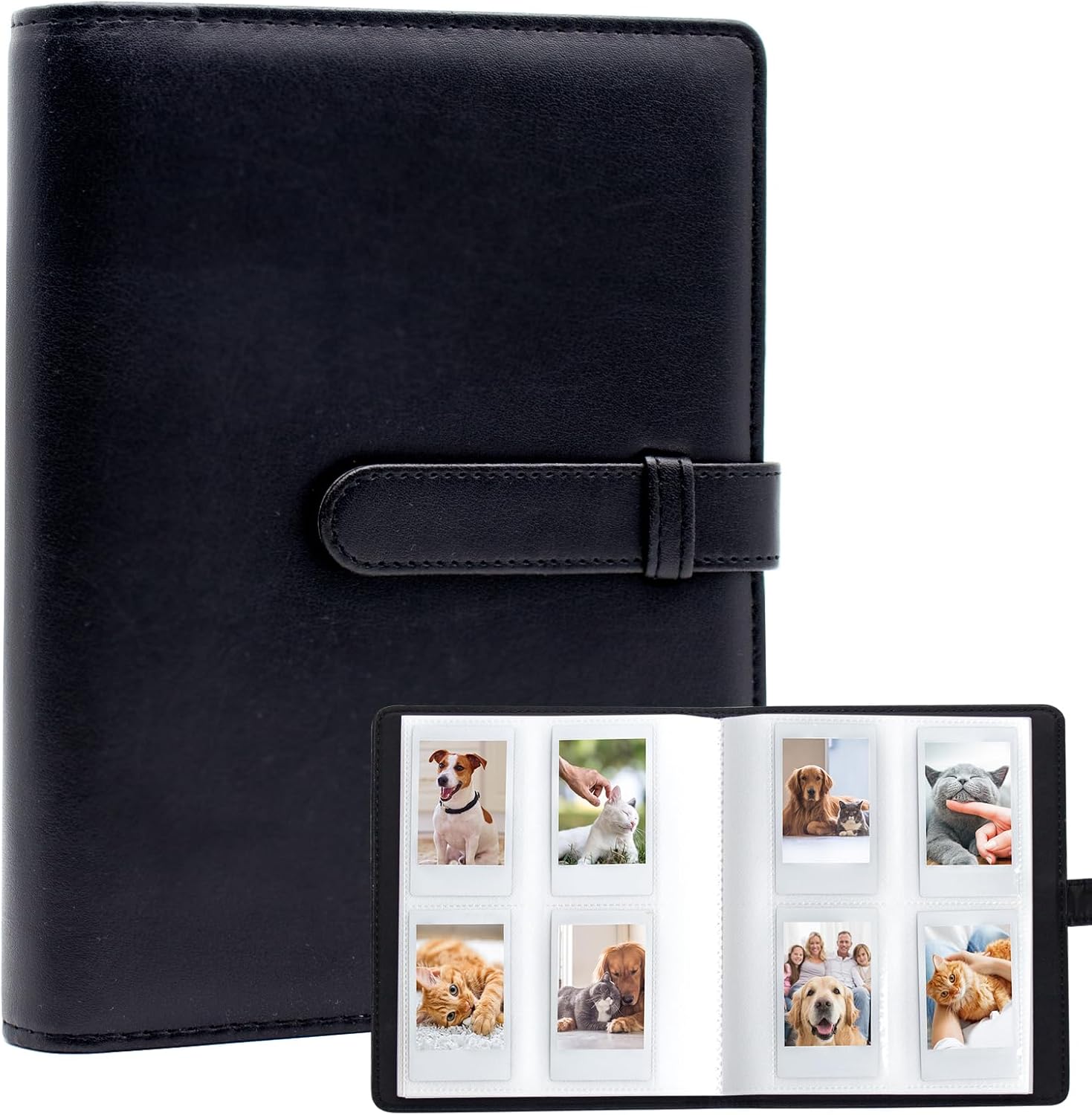 256 Pockets Photo Album for Fujifilm Instax Mini LiPlay 11 9 8 8 7S Instant CameraMini Link SP-1 Printer, Polaroid Snap SnapTouch PIC-300 Z2300 Mint Zip Instant Camera Printer Black