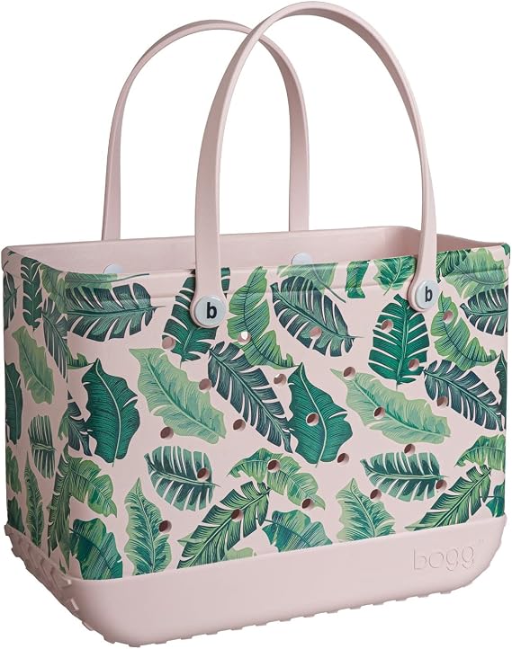 BOGG BAG - Original, Extra Large Tote Bag - Palm - 19in L x 9in W x 14in H - Lightweight, Washable, Durable - All Purpose EVA - for Beach, Pool, Boat, Work, Sports