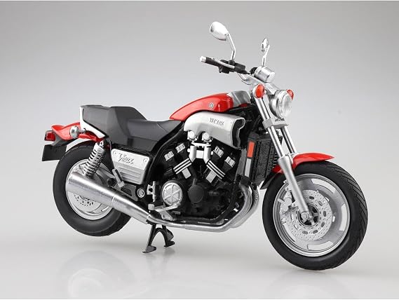 Aoshima Skynet 1/12 Complete Motorcycle Yamaha Vmax Fire Red