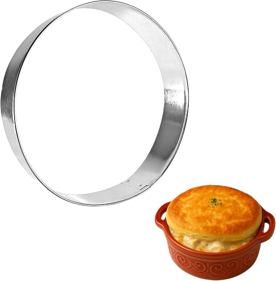 5 Inch Biscuit Circle Round Cookie Cutter for Holiday Cookies & Crafts | The Cookie Cutter Shop - Tin Plated Steel Baking Cookie Cutter - Made in the USA