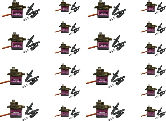 MG90S Micro Servo Kit - Metal Gear Mini Servos for RC Models, DIY Robotics, Arduino Projects (0-180°) (20)