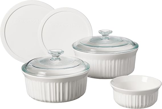 CORNINGWARE 1048149 French White 7-PC Set