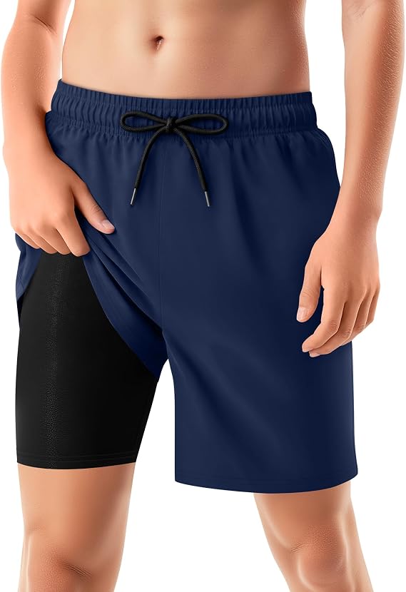 Boys Swim Trunks Compression Liner