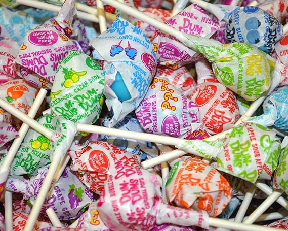 DUM DUMS Lollipops, Variety Flavor Mix, 1,800 Count Bulk Box