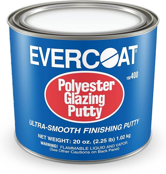 Evercoat Polyester Glazing Putty for Galvanized Steel, Aluminum, Fiberglass & More - 20 Oz