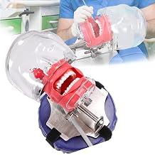 Dental Simulator Manikin Phantom Head, Mouth Head Model Fix on Chair Replaceable Typodont Tooth Model 360-Degree Adjustment for Teaching Dentists & Dental Assistants and Hygienists