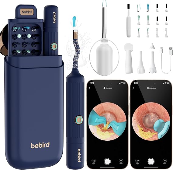 BEBIRD Earsight Plus Ear Wax Removal Cleaner Tool for Adults & Kids (Blue)