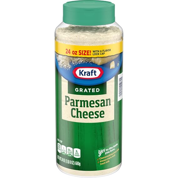 Kraft 100% Grated Parmesan Cheese Shaker (24 oz Bottle)