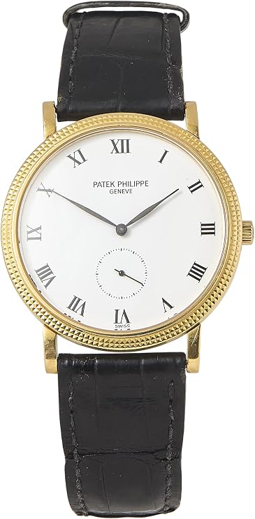 Pre-loved White Gold Calatrava 3919J 33mm, White