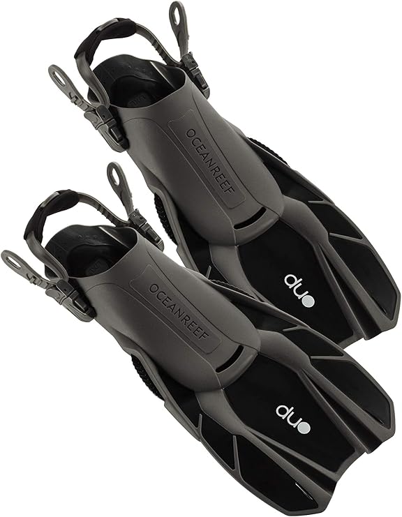 OCEAN REEF - Duo Fins - Fins for Snorkeling and Swimming and Low Weight for Easy Packing and Traveling