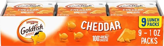 Pepperidge Farm Multipack Goldfish Crackers, Cheddar, (Pack of 9) by Pepperidge Farm