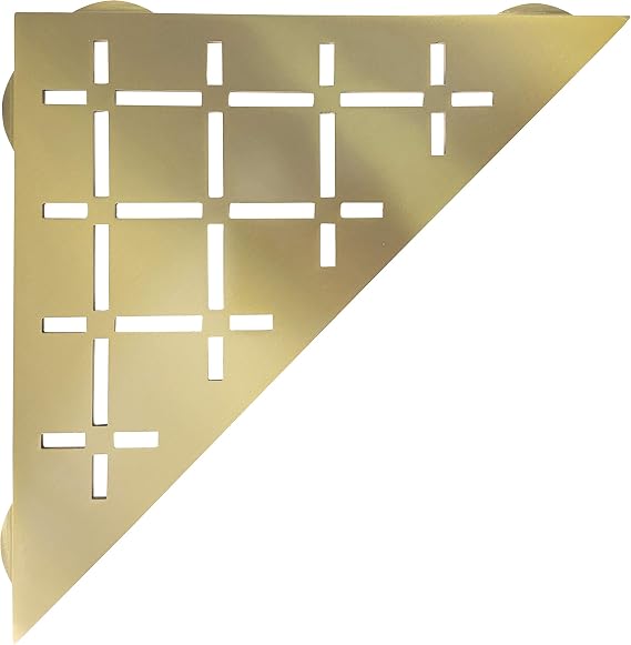 FROSCH Stainless Steel Shower Shelf, Corner - Triangle (Brushed Brass)