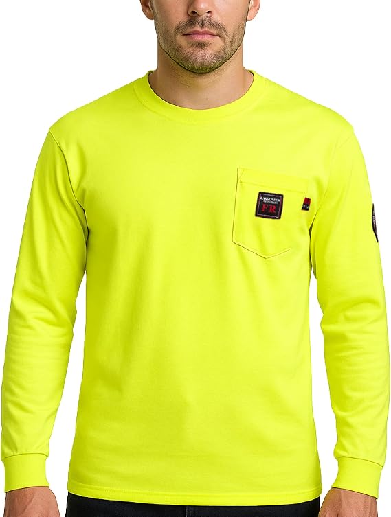 Bass Creek Outfitters Mens Flame Resistant Cotton Crewneck Shirt (M-XXL)