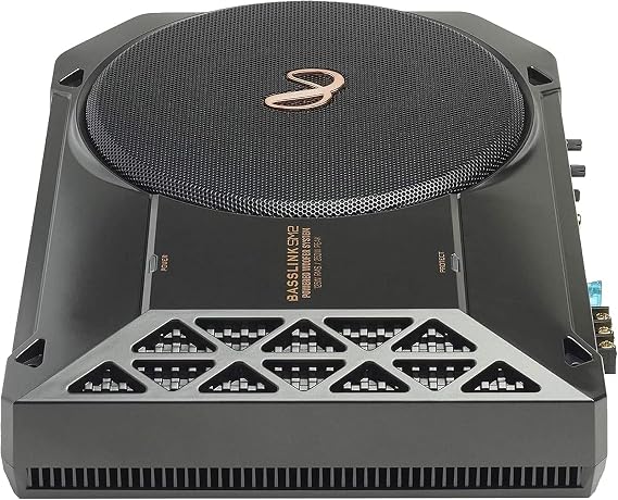 Infinity BassLink SM 8" Ultra-Compact Shallow Profile Hideaway Under-Seat Subwoofer System, Silver