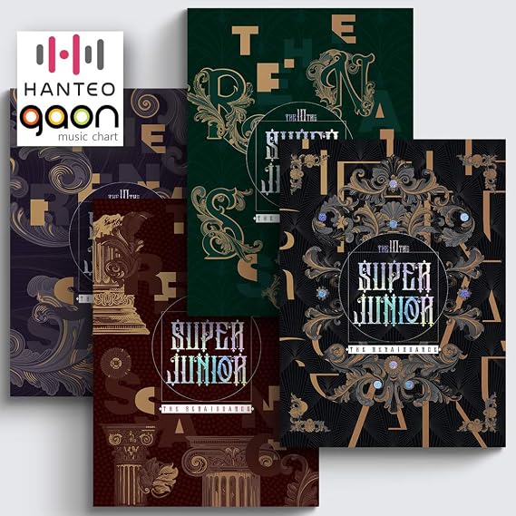 SM Ent. Super Junior - The Renaissance [The Renaissance Style Beautiful ver.] (The 10th Album) [Pre Order] CD+Photobook+Folded Poster+Others with Tracking, Extra Decorative Stickers, Photocards
