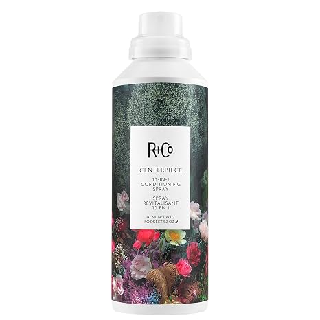 R+Co CENTERPIECE All-In-One Elixir Spray, Lavender, 5.2 Fl Oz | Hydrating + Strengthening, Lightweight Frizz Control + Detangler