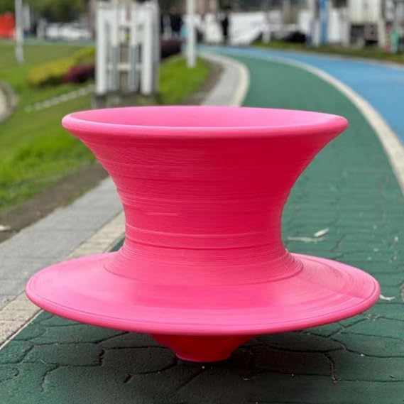 360 Swivel Gyro Chair for Playground Kindergarten Mall Park, Kids Spinning Chair for Outdoor/Indoor, Sensory Swivel Chair for Sensory Training(Pink)