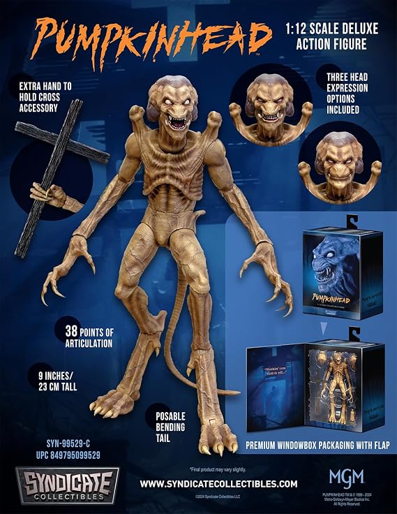 Toynk Pumpkin Head 1:12 Scale Action Figure | 38 Point Articulating Scale