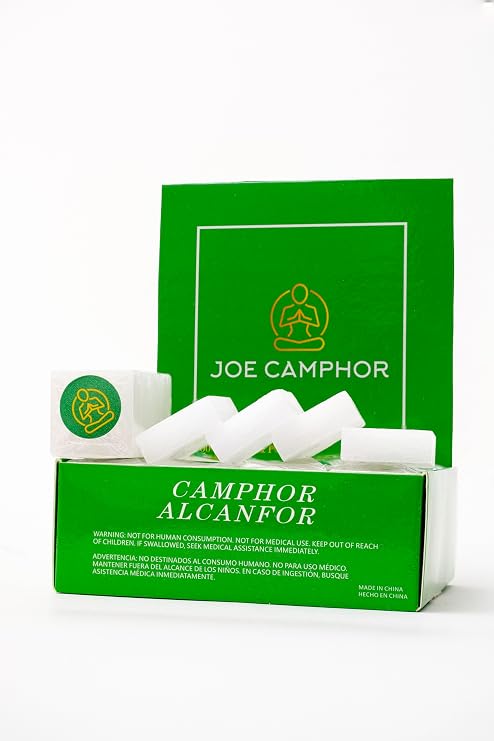 Tablets | 100% Pure & Natural Camphor Blocks (1/2 lb, 8 Ounces, 227grams, 32 Tablets) for Aromatherapy, Odor Eliminator, Puja, Kapoor, Alcanfor...