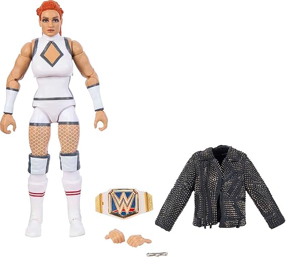 Mattel WWE Elite Collection Action Figure & Accessories, Series #100 Becky Lynch 6-inch Collectible with 25 Articulation Points & Swappable Hands