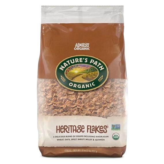 Nature's Path Organic Heritage Flakes Cereal, 32 oz (Pack of 1)